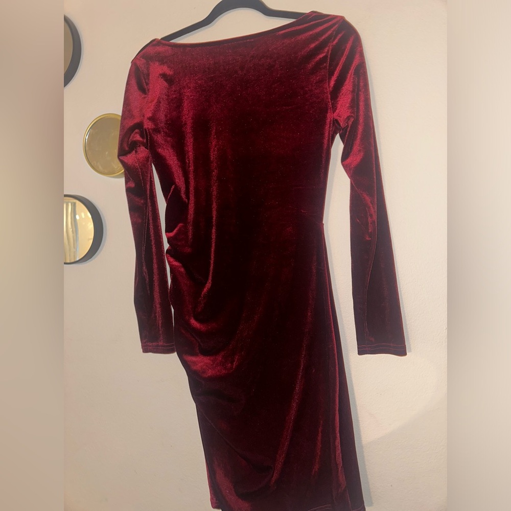 Sexy Velvet Dresses Square Neck Long Sleeve